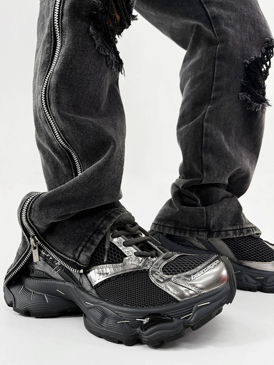 Platform Design Sporty Sneakers WN19111