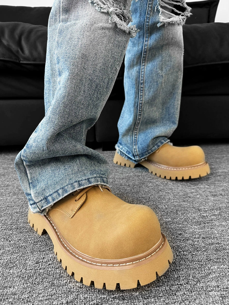 Round Toe Derby Chunky Sol Shoes WN19173