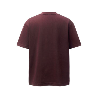 Necklece Design Heavyweight Washed Oversize Short Sleeve T-Shirt WN25730