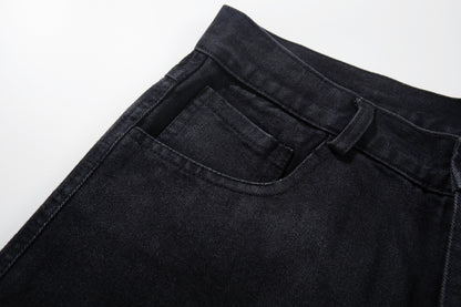 Washed Tribal Fade Wide Leg Denim Jeans WN25450