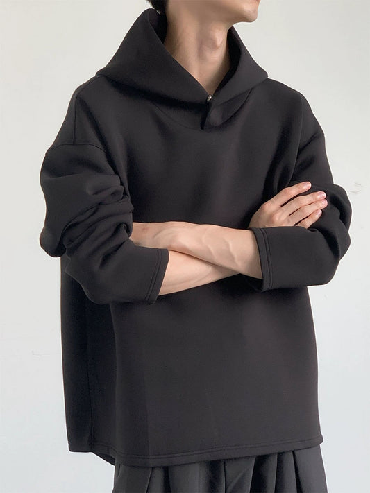 Oversize Plain Pullover Hoodie WN9626