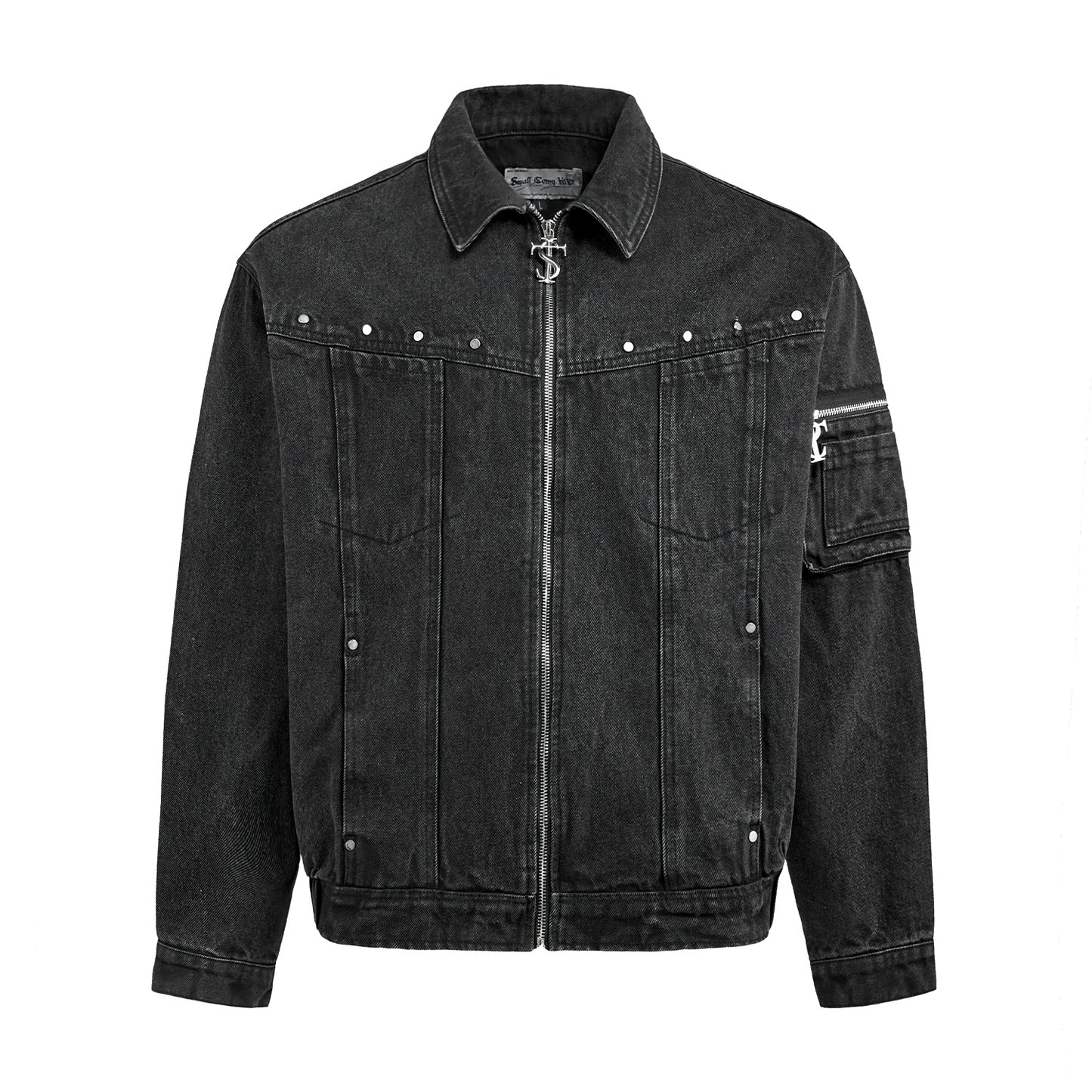 Hollow-Out Frayed Denim Jacket WN12022