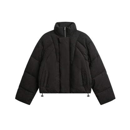 Deconstructed Stand Neck Puffer Jacket WN9406