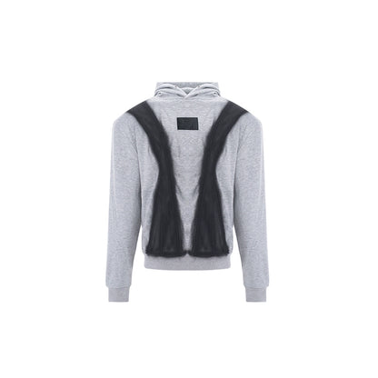 Spray Paint Shoulder Pad Heavyweight Hoodie WN8085