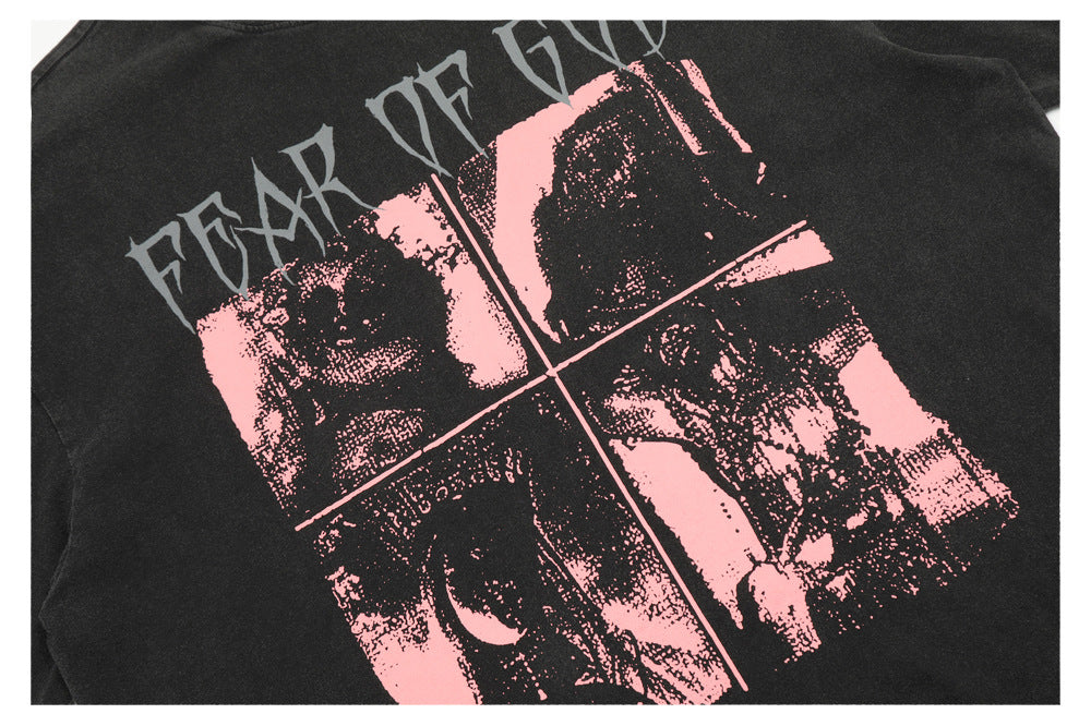 Gothic Art Graphic Short Sleeve T-Shirt WN26467