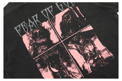 Gothic Art Graphic Short Sleeve T-Shirt WN26467