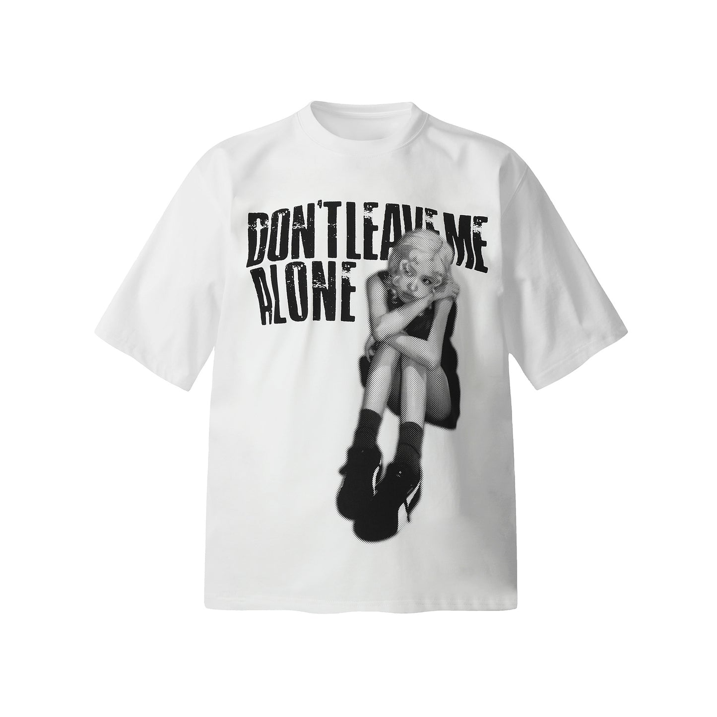 Abstract Character Print Short Sleeve T-Shirt WN25659