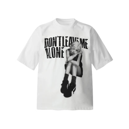 Abstract Character Print Short Sleeve T-Shirt WN25659