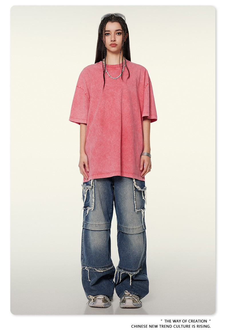Washed Heavyweight Oversize Short Sleeve T-Shirt WN6078
