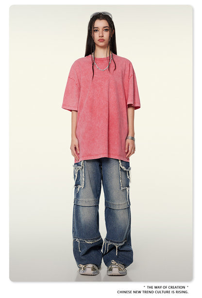 Washed Heavyweight Oversize Short Sleeve T-Shirt WN6078