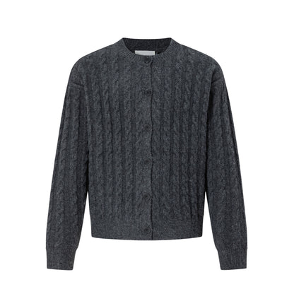 Textured Stripe Oversize Knit Cardigan WN21397