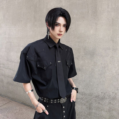 Oversize Pocket Short Sleeve Shirt WN25116