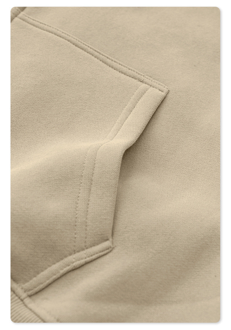 Fleece Lining Oversize Washed Zipper Hoodie WN9943