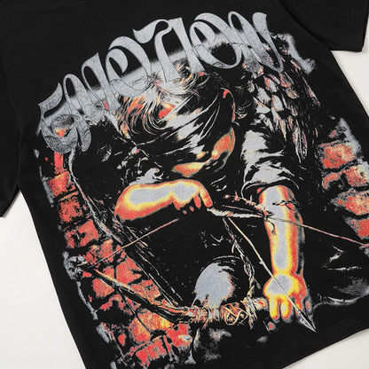 Graphic Print Short Sleeve T-Shirt WN28090