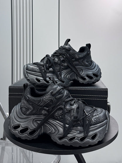 Damage Panel Chunky Sole Sneakers WN24592
