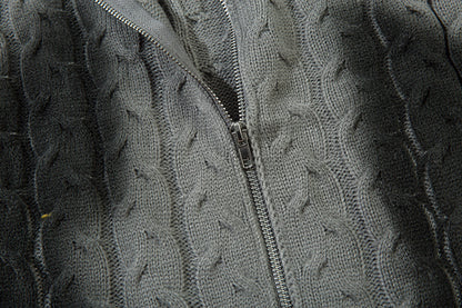 Colorblock Spray Paint Patchwork Oversize Knit Cardigan WN11442