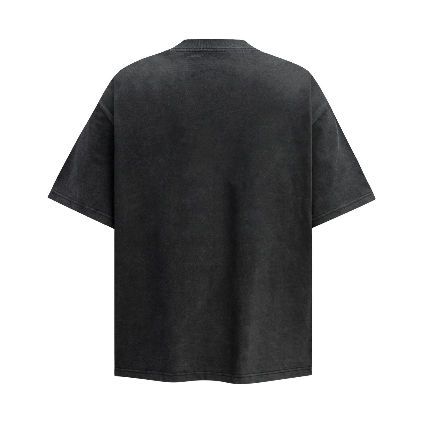 Illustration Letter Print Oversize Short Sleeve T-Shirt WN25944