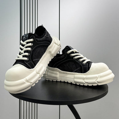 Panel Platform Chunky Sole Sneakers WN24632