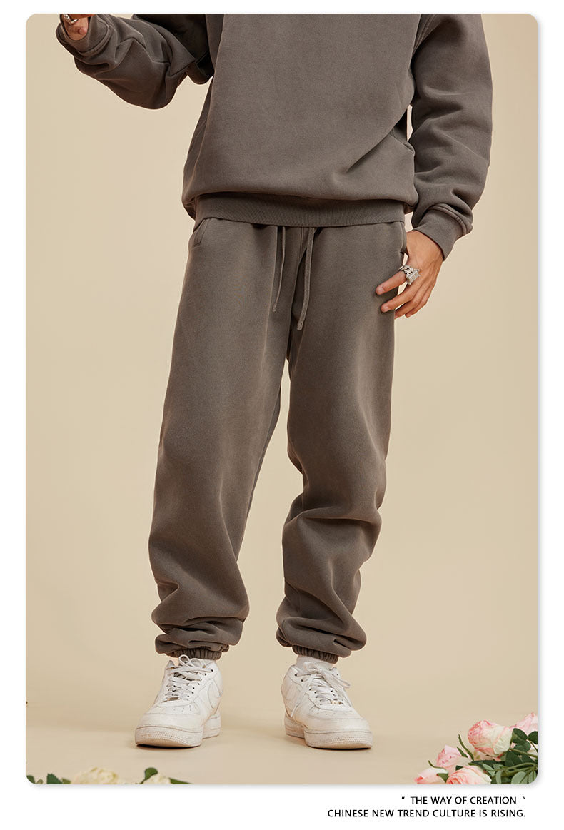 Wide-leg Washed Sweatpants WN6462
