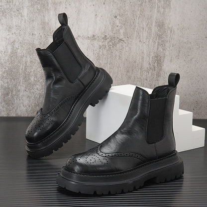 Platform Lug Sole Chelsea Boots WN24825