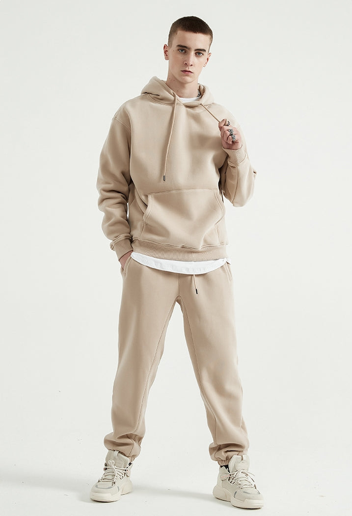 Fleece Linning Oversize Hoodie & Fleece Linning Sweatpants WN9945-K