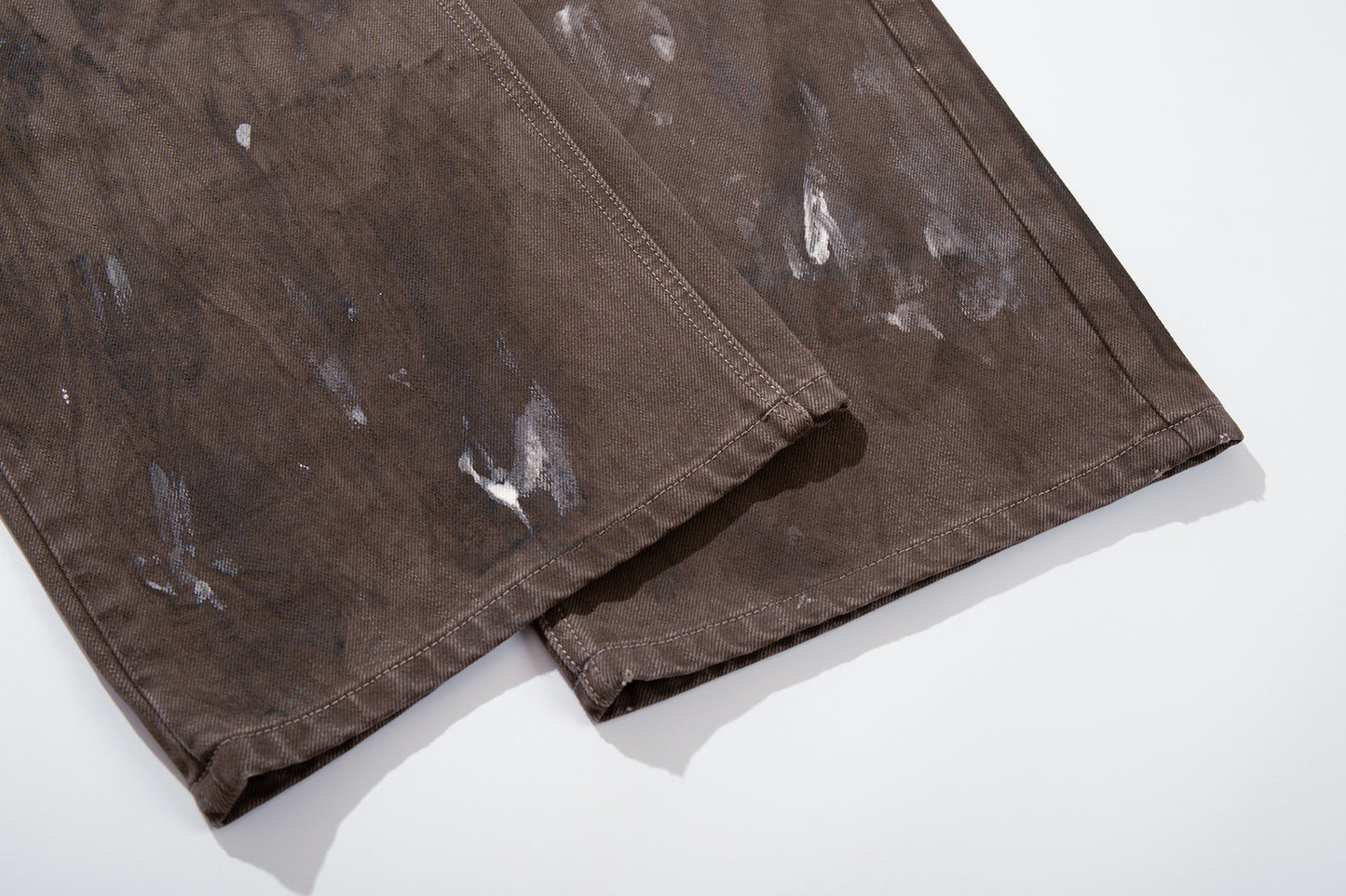 Paint Graffiti Washed Wide Leg Denim Jeans WN23046