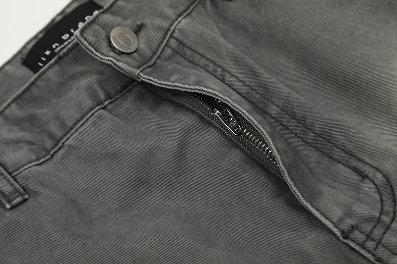 Wash Paint Mid-Rise Straight Denim Jeans WN18530