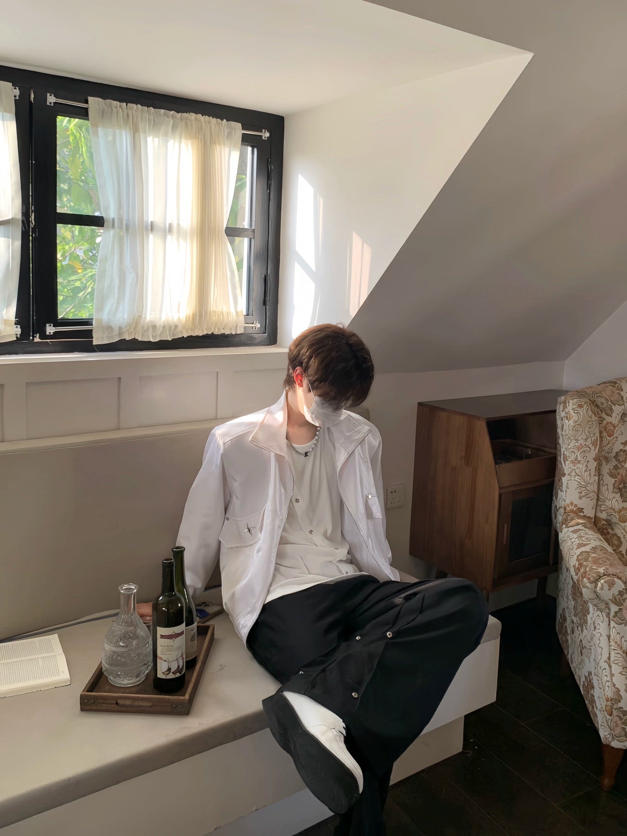 Liquid Gloss Metal Design Zipper Jacket WN19783