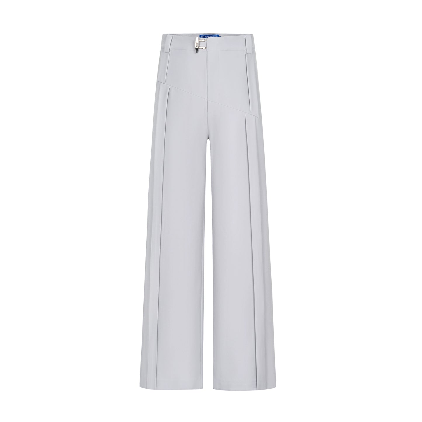 Metal Asymmetric Button Trousers WN10820