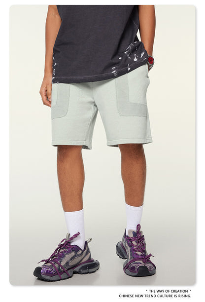 Washed Heavyweight Short Sleeve T-Shirt & Short Sweatpants Setup WN6167