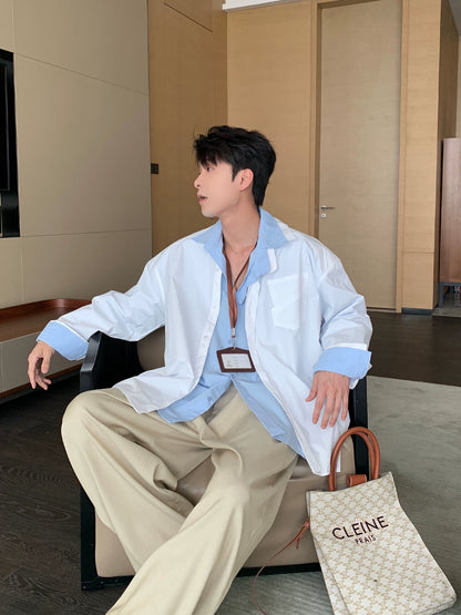 Minimalist Cotton Long Sleeve Shirt WN20478