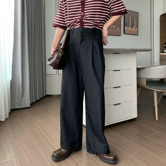 Lightweight Straight Wide Leg Trousers WN20424