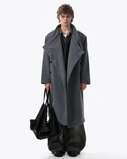 Structured Plain Long Coat WN22114