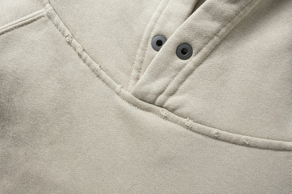 Heavyweight Washed Patch Embroidery Pullover Hoodie WN25660