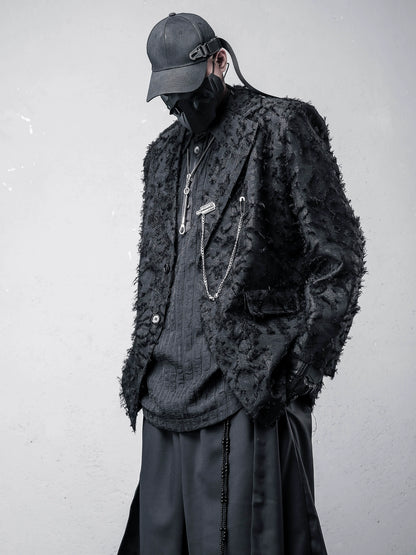 Texture Damage Harness Tailored Jacket WN22417