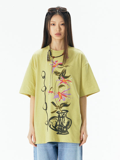 Graphic Art Print Short Sleeve T-Shirt WN18909
