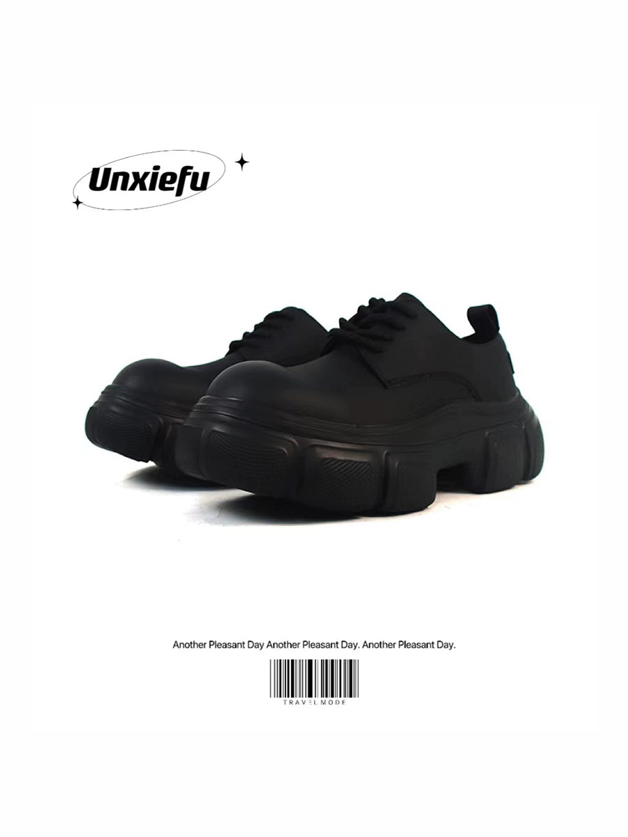 Shell Toe Chunky Sole Leather Derby Shoes WN20777