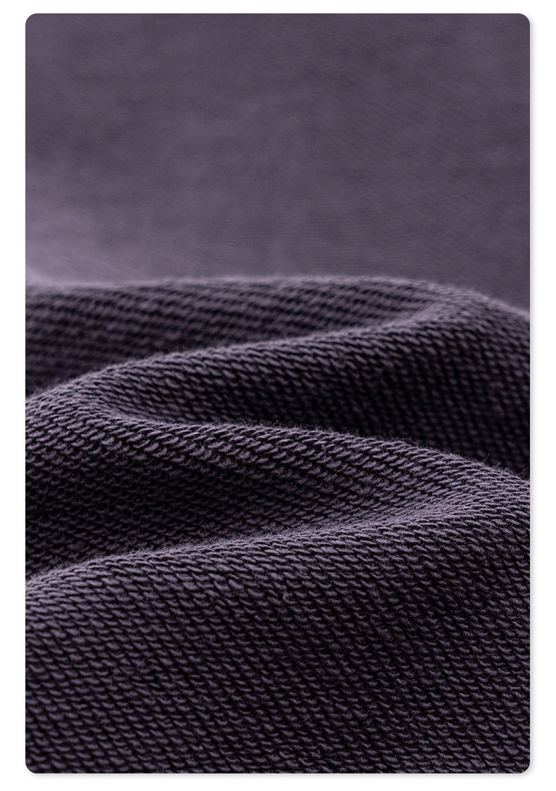 Oversize Heavyweight Basic Round Neck Sweatshirt WN9929