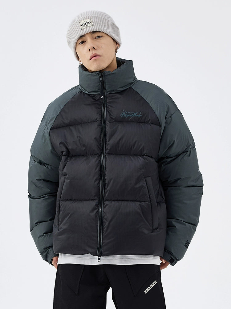 Contrast Color Thickened Puffer Jacket  WN8614