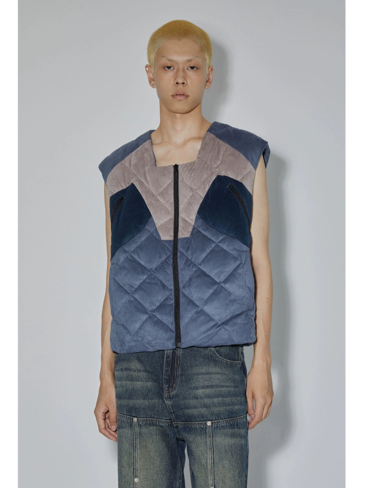 Colorblock Cutout Design Vest WN18894