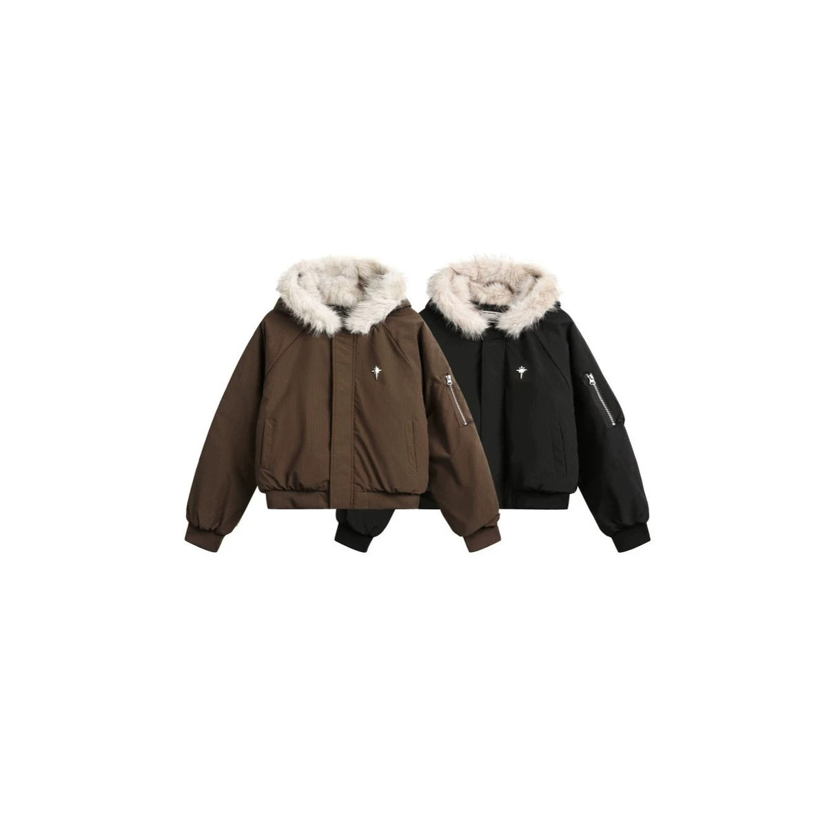Fake Fur Hooded Padded Jacket WN28079