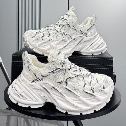 Mesh Strap Platform Chunky Sole Sneakers WN24707