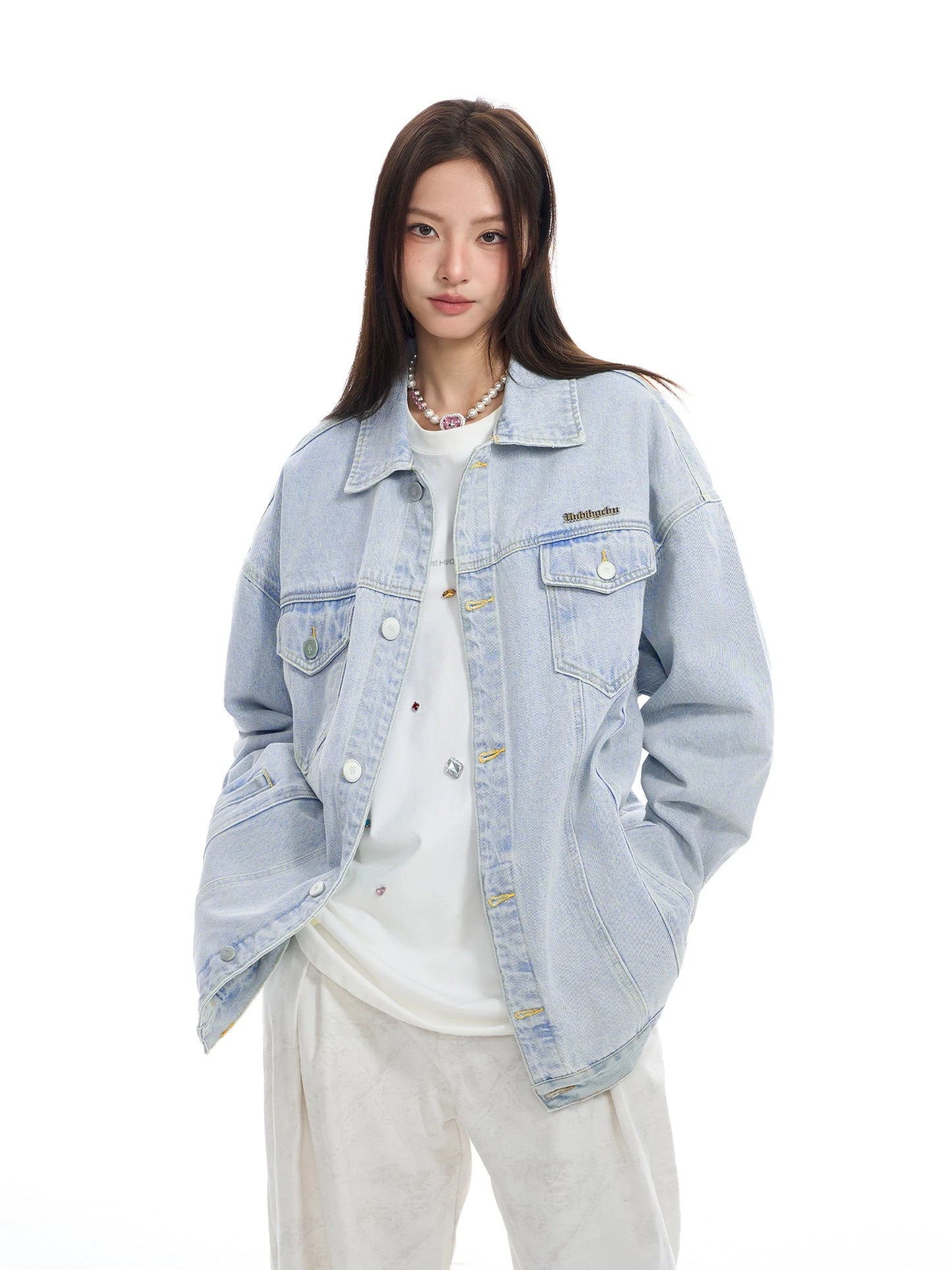 Washed Oversize Denim Jacket WN9752