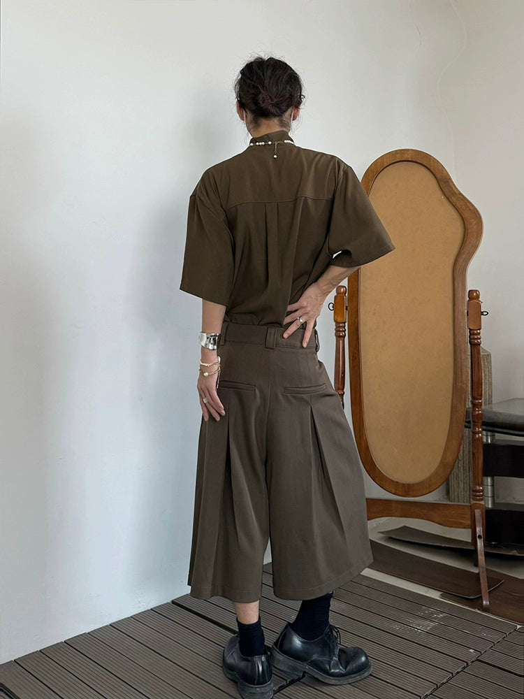 Wide Leg Half Pants WN19985