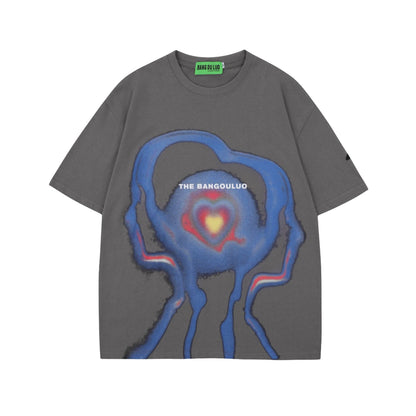 Graphic Print Oversize Short Sleeve T-Shirt WN16203