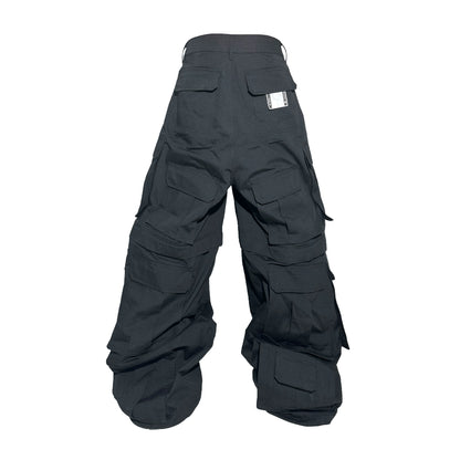 Back Pocket Wide Leg Cargo Pants WN17214