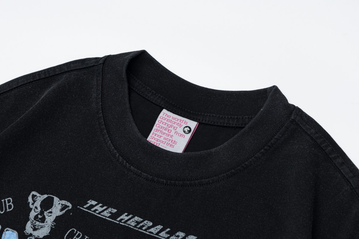 Comic Letter Graphic Short Sleeve T-Shirt WN25845