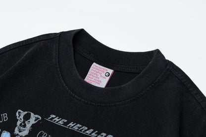 Comic Letter Graphic Short Sleeve T-Shirt WN25845