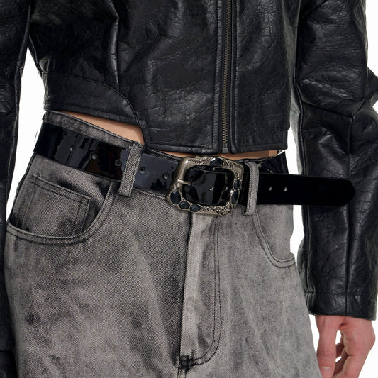 Shiny PU Leather Belt WN20940