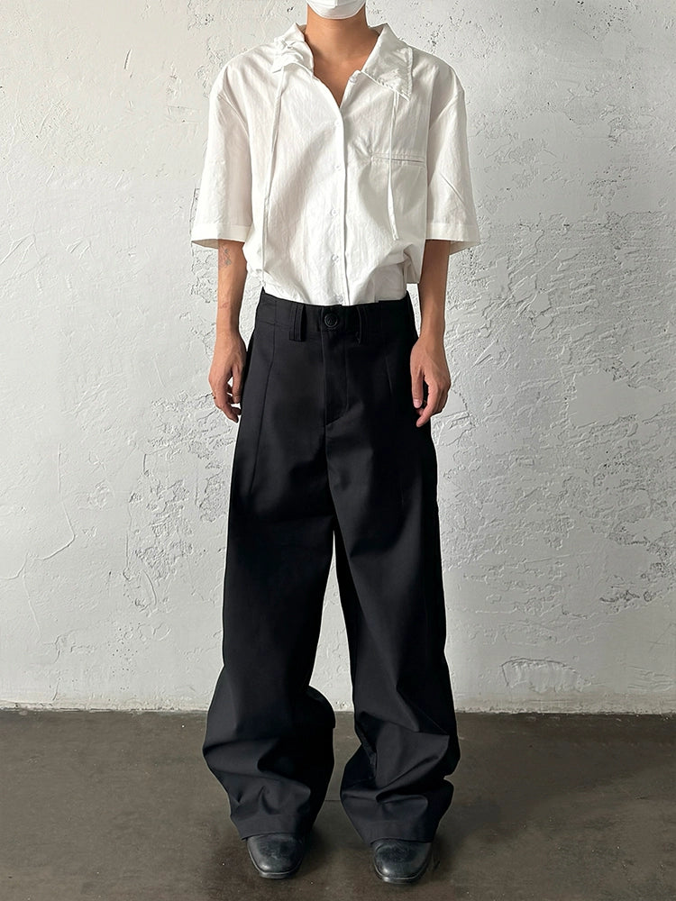 Pleats Wide Leg Trousers WN20009